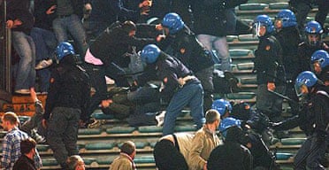 Police investigating clips of violence after Manchester United v Liverpool clash