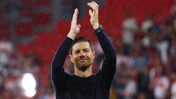 Xabi Alonso in Paris ahead of Liverpool Champions League tie